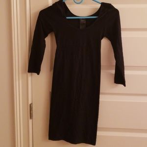 Black mini dress